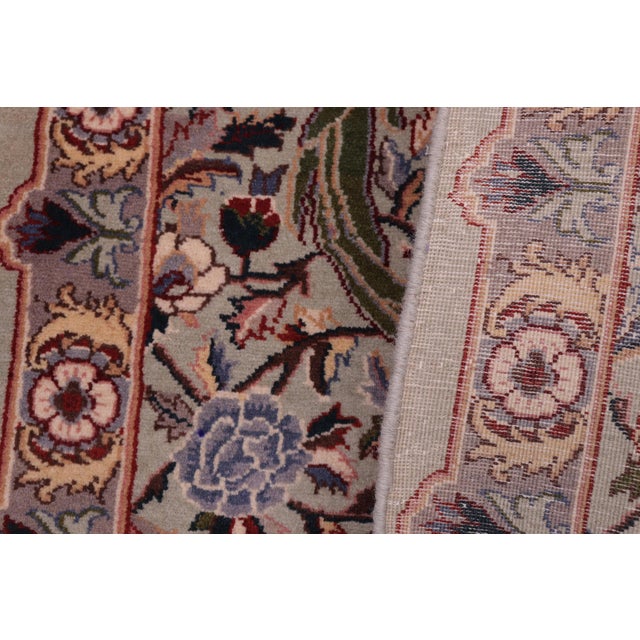 Textile Shabby Chic 1990's Pak-Persian Green/Green Wool Rug - 2'0'' X 3'11'' For Sale - Image 7 of 9