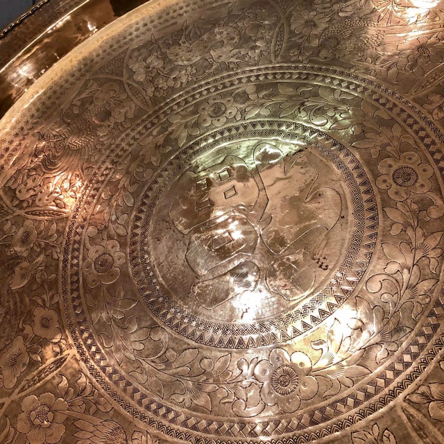 Brass 1950s Mid-Century Modern Brass Tray Table For Sale - Image 8 of 13