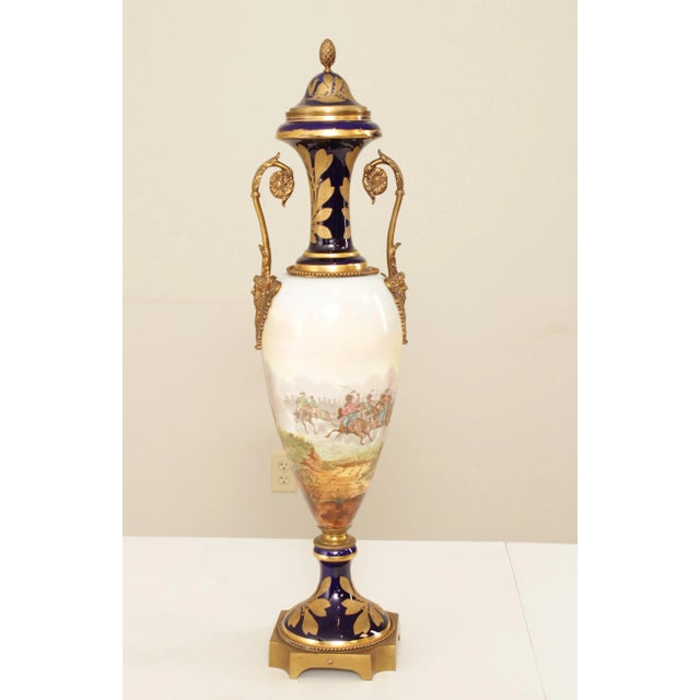 Antique 19th C. SFvres Napoleonic Porcelain Urn For Sale - Image 10 of 13
