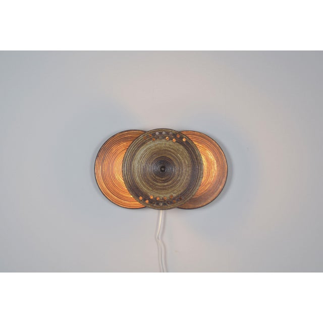 Danish Ceramic Model 1103 Wall Lamp by Axella Stentøj, 1970s For Sale - Image 9 of 9
