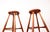 1960s Vintage Beech and Molded Wood Stools in the style of Guillerme and Chambron, 1960s, Set of 6 For Sale - Image 5 of 18
