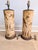 American Mid 20th Century Americana Revolutionary War Decoupage Cylinder Lamps - A Pair For Sale - Image 3 of 11