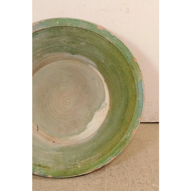 Antique Spanish Green Terracotta Bowl For Sale - Image 11 of 11