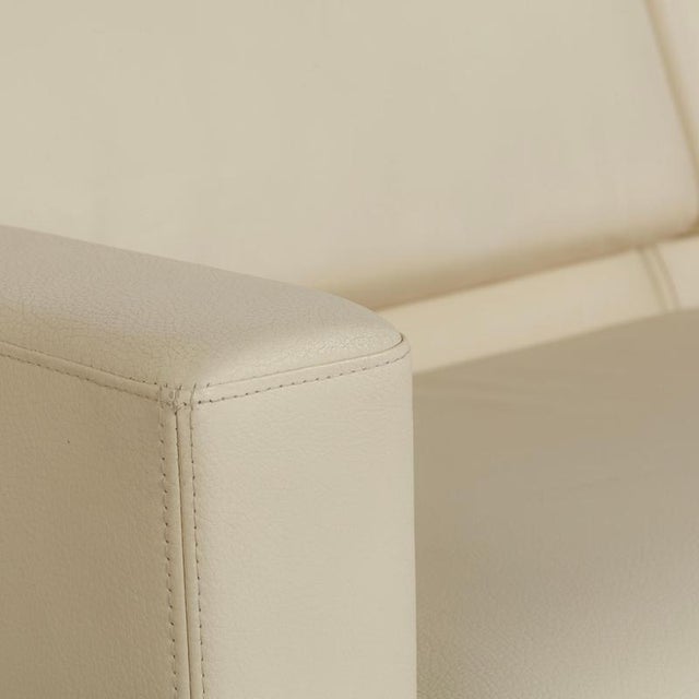 Animal Skin Tomo 2-Seater Sofa in Cream Leather from Brühl For Sale - Image 7 of 14