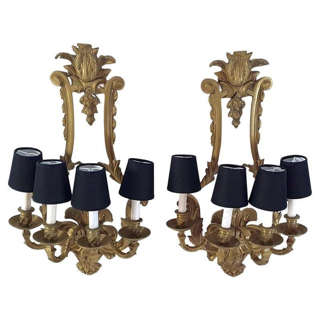 Renaissance Style Wall Sconces in Cast Bronze, Italy, 1940s, Set of 2 For Sale - Image 12 of 12