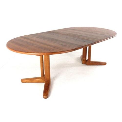 Danish Round Extendable Sindal Dining Table For Sale - Image 15 of 16
