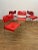 Red Set of 4 Vintage Italian “Omstak” Chairs by Rodney Kinsman for Bieffeplast For Sale - Image 8 of 12
