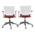 Mid 20th Century Pair of Mid-Century Modern Office Chairs - 2 Pieces For Sale