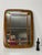 Large Art Deco wall mirror with colored glass inserts, 1950 Intact and in good condition. Height 103 cm Width 77 cm Depth...