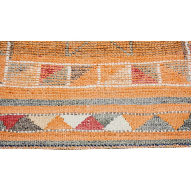 1970s Vintage Turkish Anatolian Hand Knotted Runner Rug With Soft Texture,2'10"X10'3" For Sale - Image 4 of 7