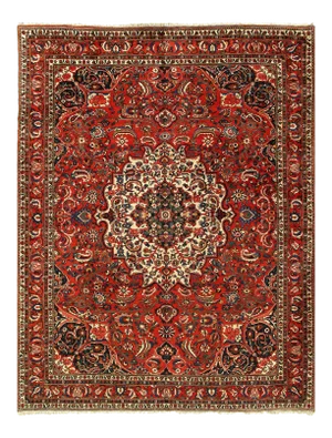 Persian Semi Vintage Bakhtiari Hand-Knotted Rug 9'6'' X 12'7''