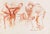 Mino Maccari, A Bad Joke, 1938, Watercolor For Sale - Image 3 of 3