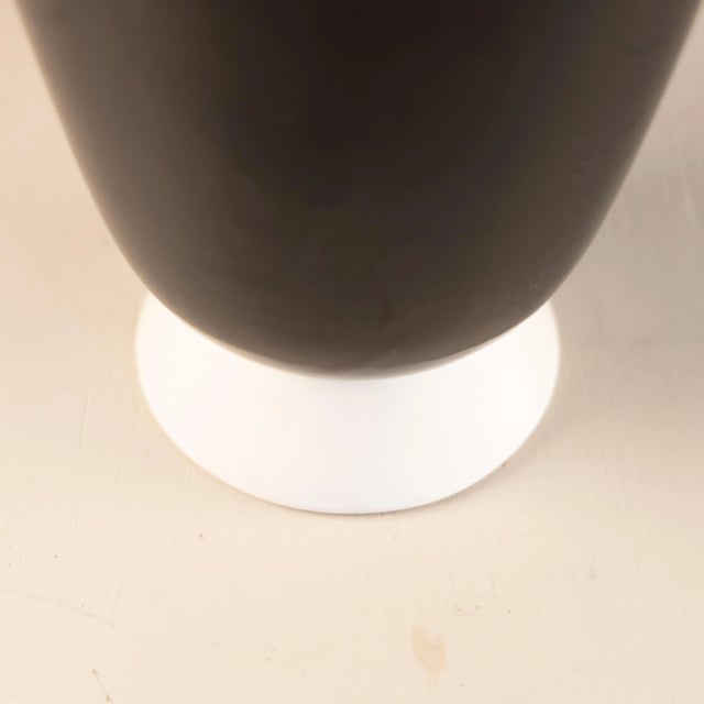 Vintage Black and White Ceramic Vase from Rometti, 1980, in Very Good conditions. Designed 1980 to 1989 This piece has an...