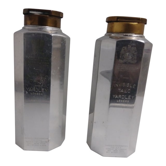 1921-1936 Yardley Prince of Wales & Late King George VI Invisible Talc Tins - a Pair For Sale