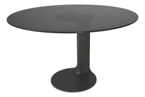Italian Modern Round TL59 Dining Table attributed to Afra and Tobia Scarpa for Poggi, 1980s