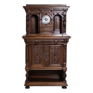 Late 19th Century Historicist Cabinet with Barometer, Germany For Sale