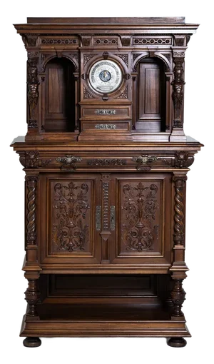 Late 19th Century Historicist Cabinet with Barometer, Germany