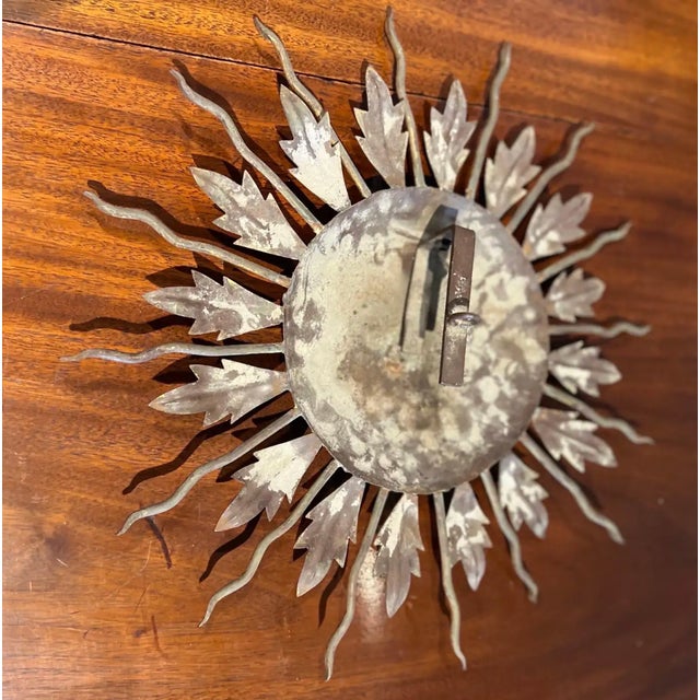 Early 20th Century French Starburst Flush Mount For Sale In Richmond - Image 6 of 6