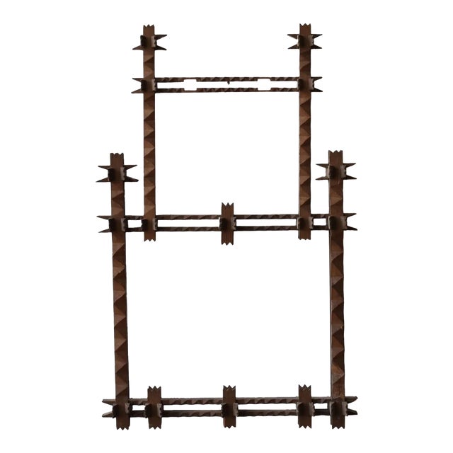 Antique Folk Art Puzzle Tiered Frame, Circa Early 20th Century For Sale