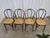 Selling as a set of 4. Vintage dining chairs are made from wood with bentwood technique and cane seat. Chairs were made in...