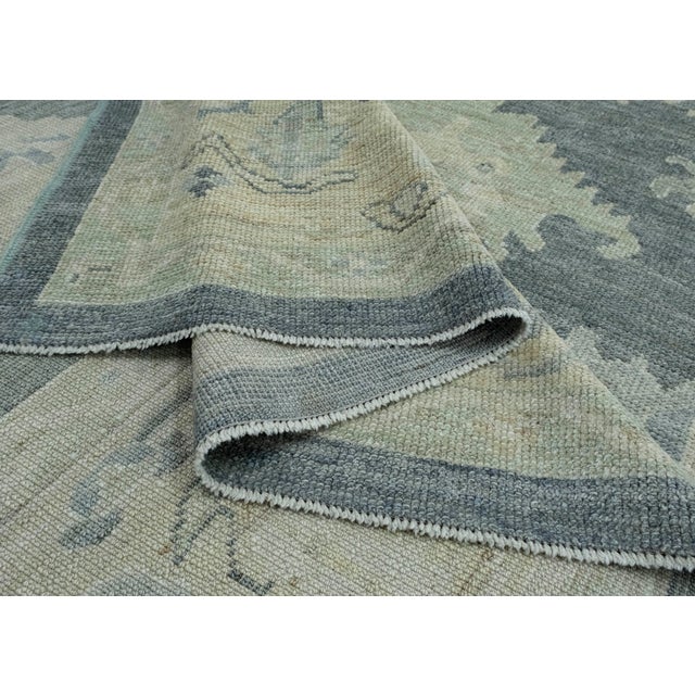 Taupe Turkish Oushak Rug 9'9" x 13'11" #18635 For Sale - Image 8 of 8