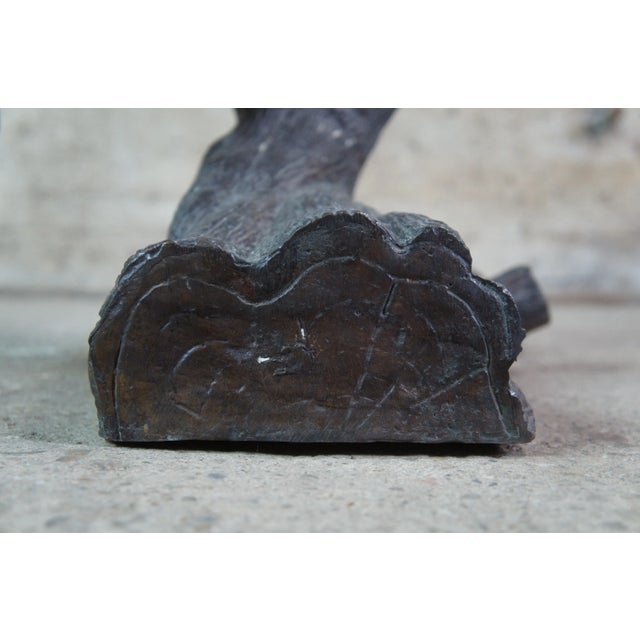 Mid Century Lifesize French Bronze Parrots Cockatoos Birds Sculpture Statue For Sale - Image 10 of 13