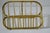 1960s MCM Brass Oval Spindle Magazine Rack Holder For Sale - Image 5 of 7
