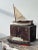 Antique Folk Art Wood Pond Sail Boat, Circa 1920s. Constructed from wood with carved and painted details. The hull of the...