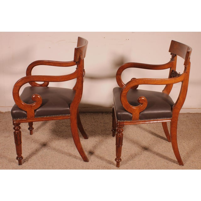 William IV Mahogany Armchairs, 1830s, Set of 2 For Sale - Image 9 of 11