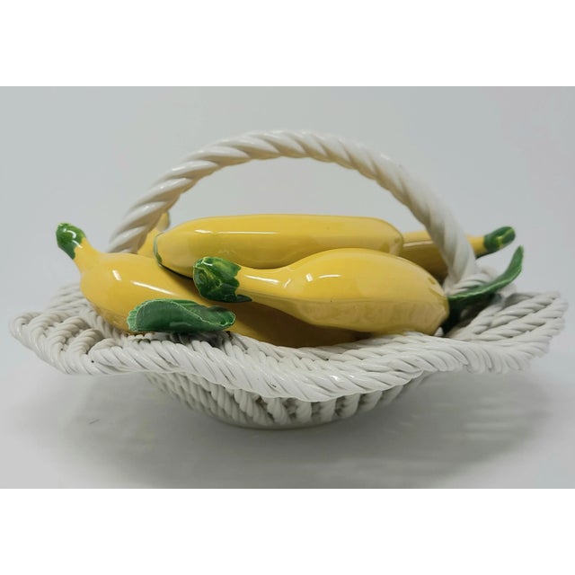 Ceramic Vintage Italian Ceramic Basket of Bananas Made in Italy - For Sale - Image 7 of 13