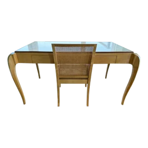Modern Mid Century Style Desk With Chair