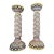 Pair of Large Vintage Estrela De Conimbriga 15th-Century Style Spiral Candlesticks For Sale