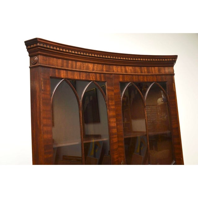 1930s Georgian Concave Corner Cabinet, 1930s For Sale - Image 5 of 7