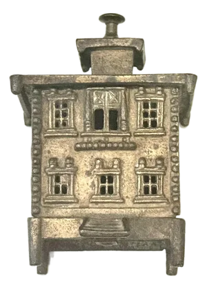 Antique "English Pagoda" Cast Iron Still Bank, Circa Late 19th Century