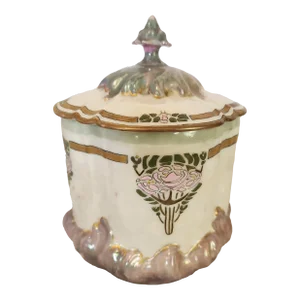 Art Deco Limoges Biscuit Canister Bawo & Dotter Elite Limoges France, (1896-1900)