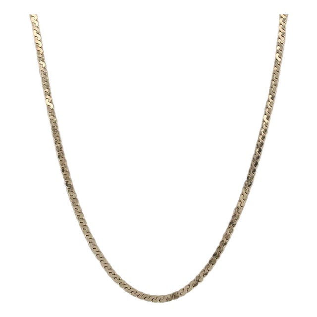 S Link Chain Necklace 14k Yellow Gold 15.75
