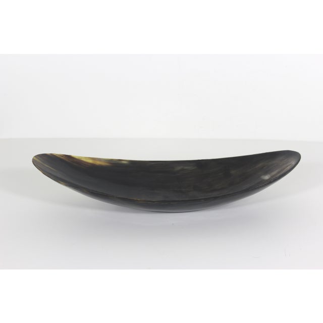 1970s Vintage Horn Bowl, Natural Trinket Dish or Catchall For Sale - Image 5 of 12