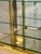 Brass 1970s Mastercraft Style after Brass and Glass Mirror Back and Base Tabletop Display Cabinet For Sale - Image 8 of 17