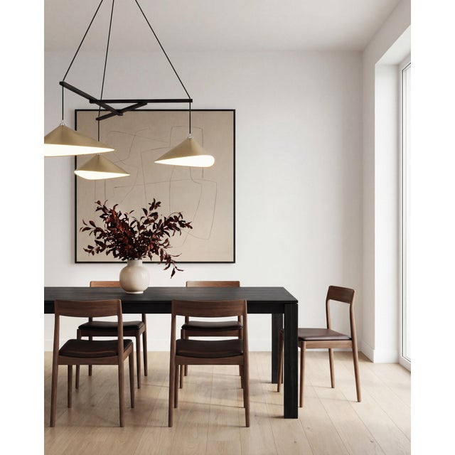 Contemporary Emily Group of Three Chandelier Light in Gold Metallic Tone by Daniel Becker for Moss Objects For Sale - Image 3 of 6