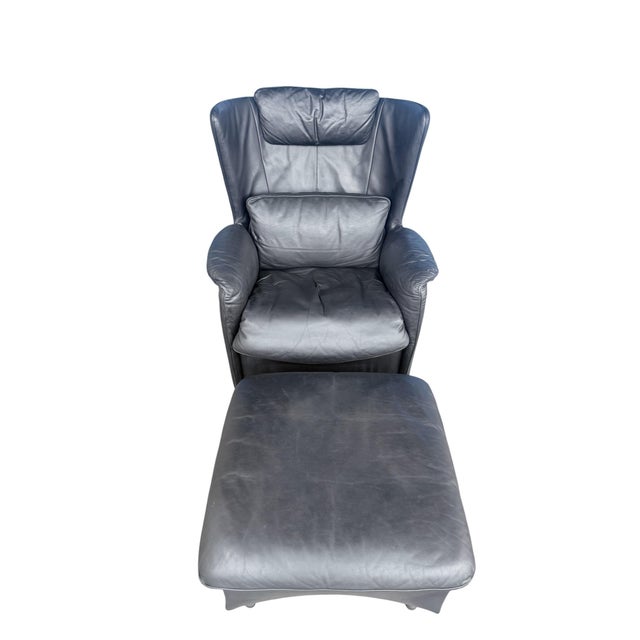 Set of DS-23 Lounge Chair and Ottoman from de Sede, 1988 For Sale - Image 9 of 9