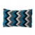 Black & Blue Zig Zag Geométrica Cushion from Com Raiz For Sale