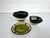 Green Vintage Danish Ceramic Bowls and Dish from Kähler, 1960s, Set of 3 For Sale - Image 8 of 13