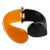 Angela Caputi Black and Orange Resin Clamper Bracelet For Sale