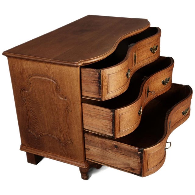 Antique 18th Century Baroque Oak Chest of Drawers, 1750s For Sale - Image 6 of 18