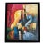 Late 20th Century Modernist Cubist Musical Expressionist Textured Acrylic Painting, Signed For Sale