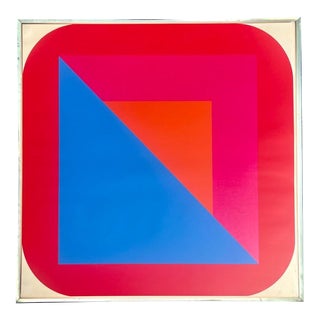 Georg Karl Pfahler Abstract Color-Block Serigraph, Signed & Numbered For Sale
