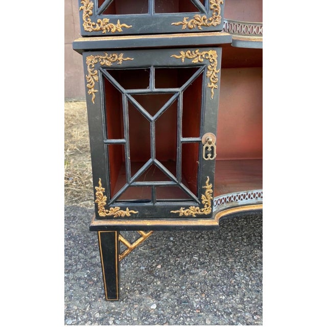 Vintage Chinoiserie Cabinet in the Manor of Maitland Smith For Sale - Image 12 of 12