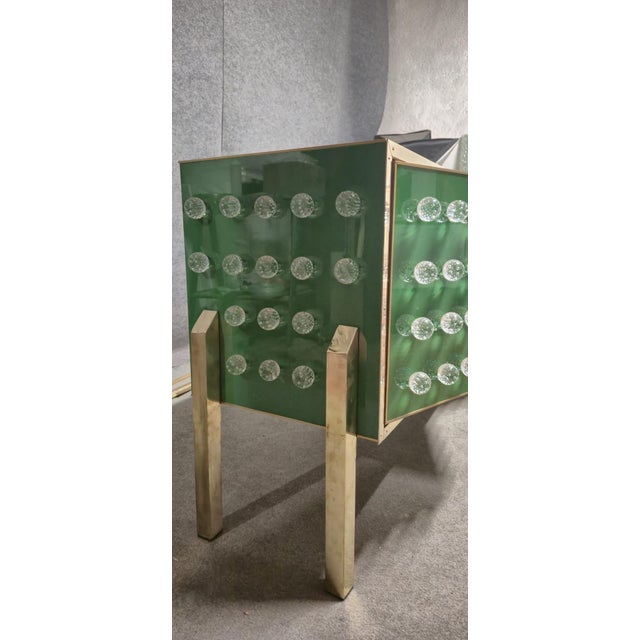 Italian Sculptural Sideboard with 120 Murano Glass and Brass Spheres from Justfurnituress SRL For Sale - Image 17 of 18