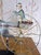 American Folk Art Painted Metal Horse & Sulky Weathervane For Sale - Image 9 of 13