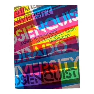 1982 Original Signed James Rosenquist Velum Print and Exhibition Catalog For Sale